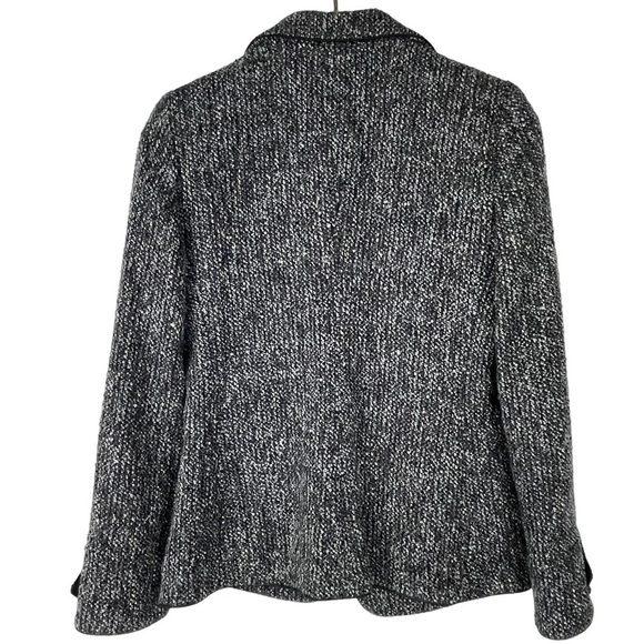 ARMANI COLLEZIONI TWEED SEQUIN BUTTON DOWN NOTCH COLLAR BLAZER JACKET - Picture 6 of 15